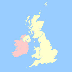United Kingdom and Ireland map