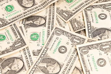 Piles of Dollar Bills