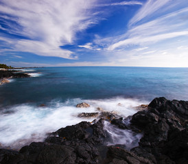 View on the ocean on Big island. Hawaii. USA
