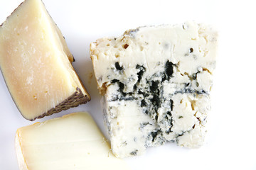 delicatessen chesses on white porcelain