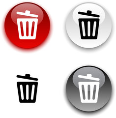Recycle bin button.