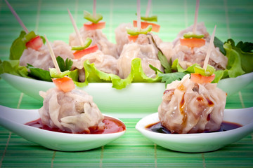 Bouchées de viande vapeur / Cuisine réunionnaise asiatique