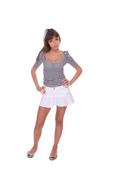 Portrait of pretty young woman