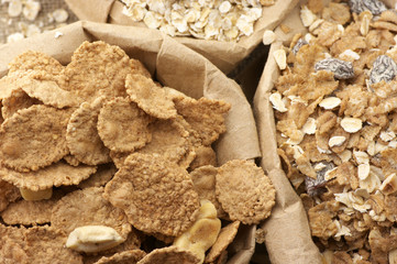 Cereals in bags