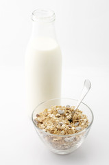 Muesli and milk