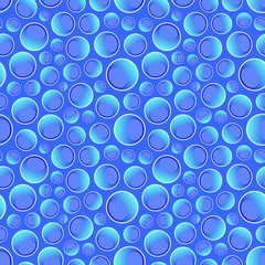 Seamless pattern with water drops. Vector illustration.