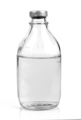 bottle with saline