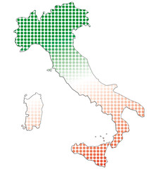 italia tricolore palline