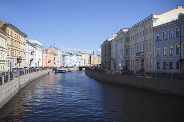 Fototapeta na wymiar Saint-Petersburg, Moyka river.