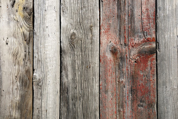 Unpainted weathered wooden boards texture