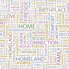 Fototapeta premium HOME. Seamless vector background.