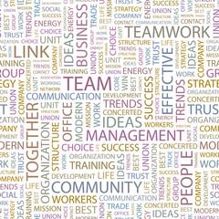 TEAM. Seamless vector background.