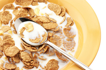 Breakfast cereal with milk