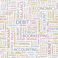 DEBIT. Seamless vector background.