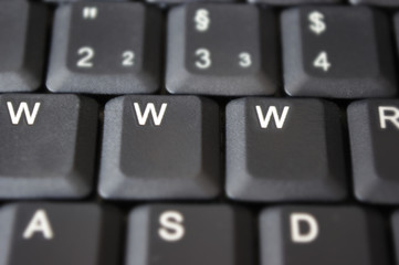 WWW written in keys