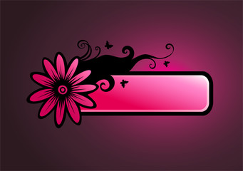 Background with pink frame