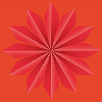 Background Star Op art vector illustration abstract