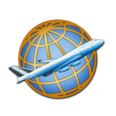 Icono agencia viajes avion © teracreonte