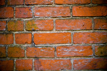 Fototapeta premium Background of red brick wall