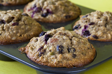 Blueberry Muffins with seeds