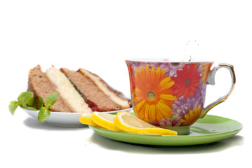 cake with coffee