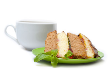 cake with coffee