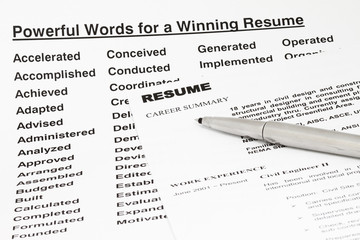 Powerful words for winning resume