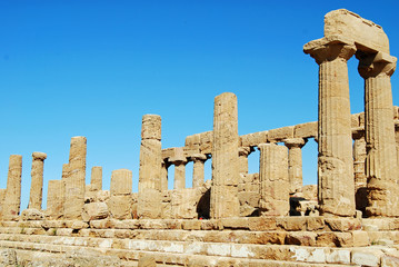 Temple of Juno Lacinia built in the 5th century BC, Sicily