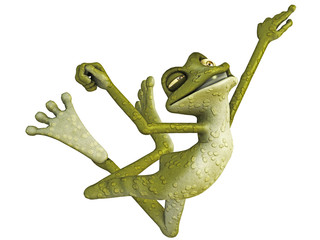 frosch im sprung toon © Ancello