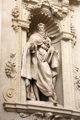 Fototapeta na wymiar Saint Ignatius statue in Bologna