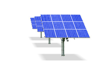 Freigestellte Solartechnik