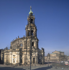 Fototapeta na wymiar Drezno Hofkirche