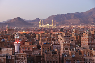 Sanaa. Morning view on the old city
