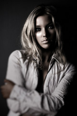 Fototapeta premium Young woman portrait