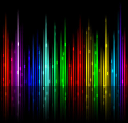 Easy to edit vector background 3: colored spectrum