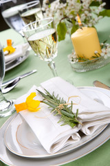 Daffodil table settings