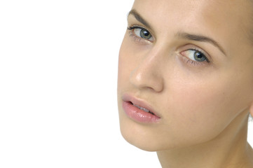 beautiful face of woman