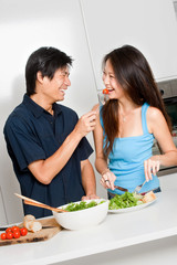 Couple Eating
