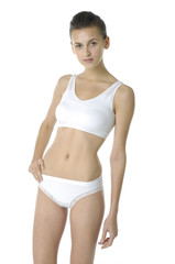 Obraz premium Beautiful underwear model posing
