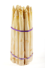 Spargel vor weissem Hintergrund