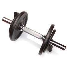 dumbbell / isolated on