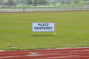 Platz gesperrt