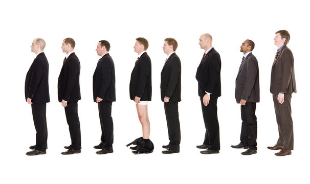 Man with his pants down
