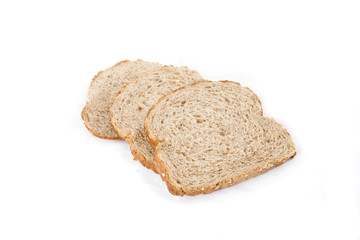 Three pieces of bread