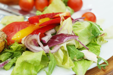 fresh vegetable salad