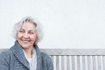 laughing mature woman