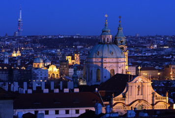 Fototapeta na wymiar Praga nightshot. Czechy - Europa.