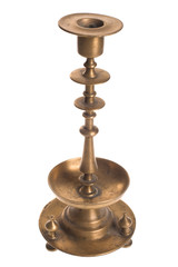 Ancient bronze candlestick.