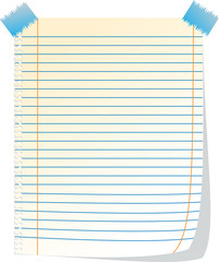 notepad sheet