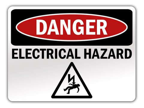 Safety Sign "Danger - Electrical Hazard"